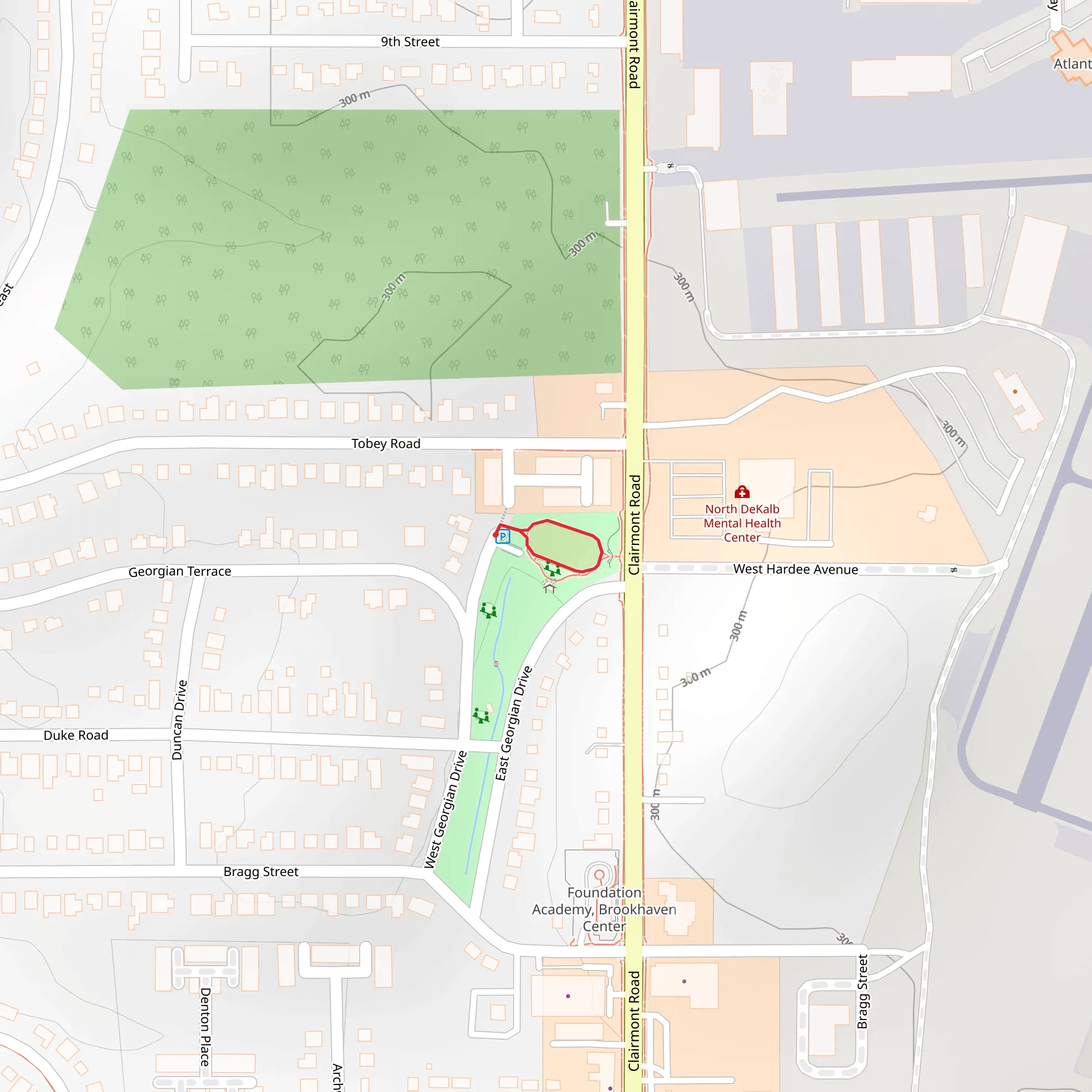 Georgian Drive West Loop mobile static map