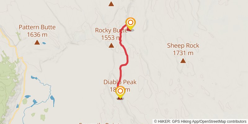 Oregon Desert Trail stage 11 Map
