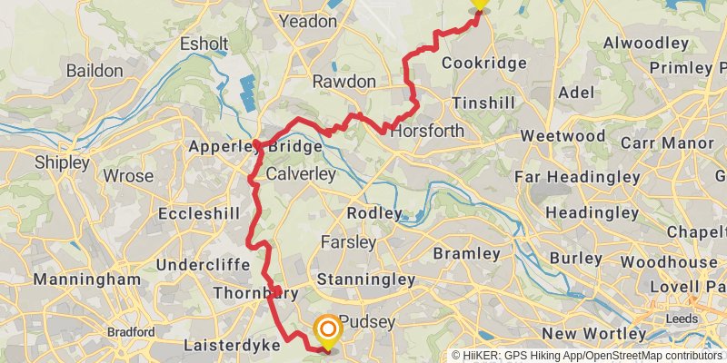 Clough Walk stage 10 Map