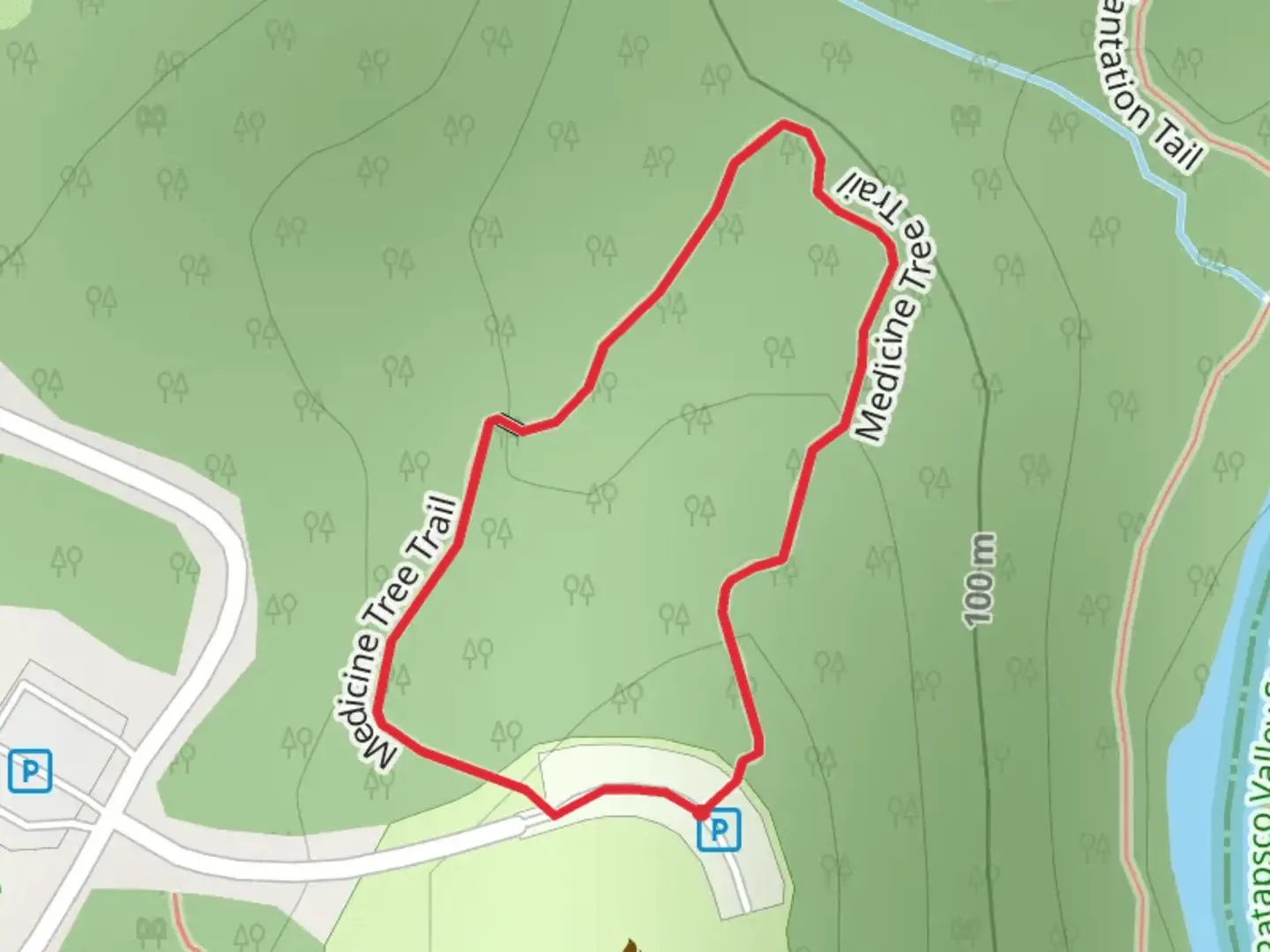 An image depicting the trail Medicine Tree Loop Trail and its surrounding area.