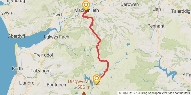Holyhead to Chepstow Walk stage 17 Map