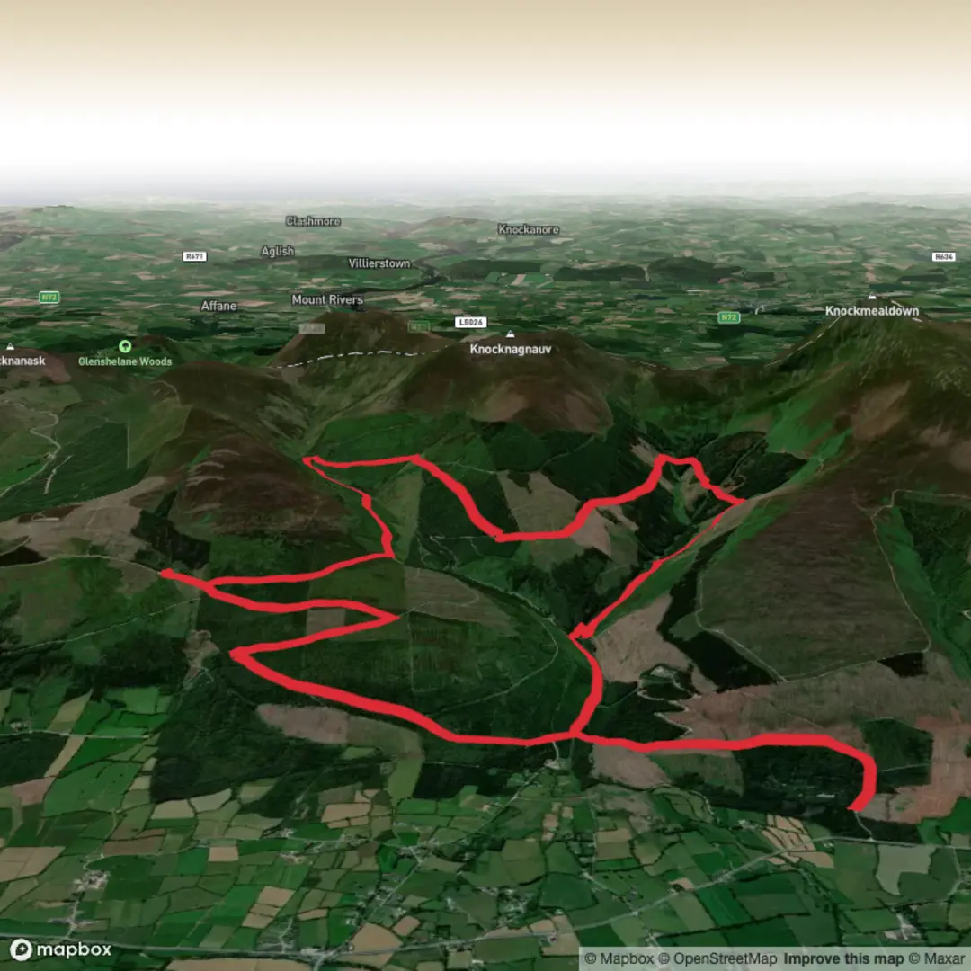 An image depicting the trail Duck Ponds to Liam Lynch and its surrounding area.