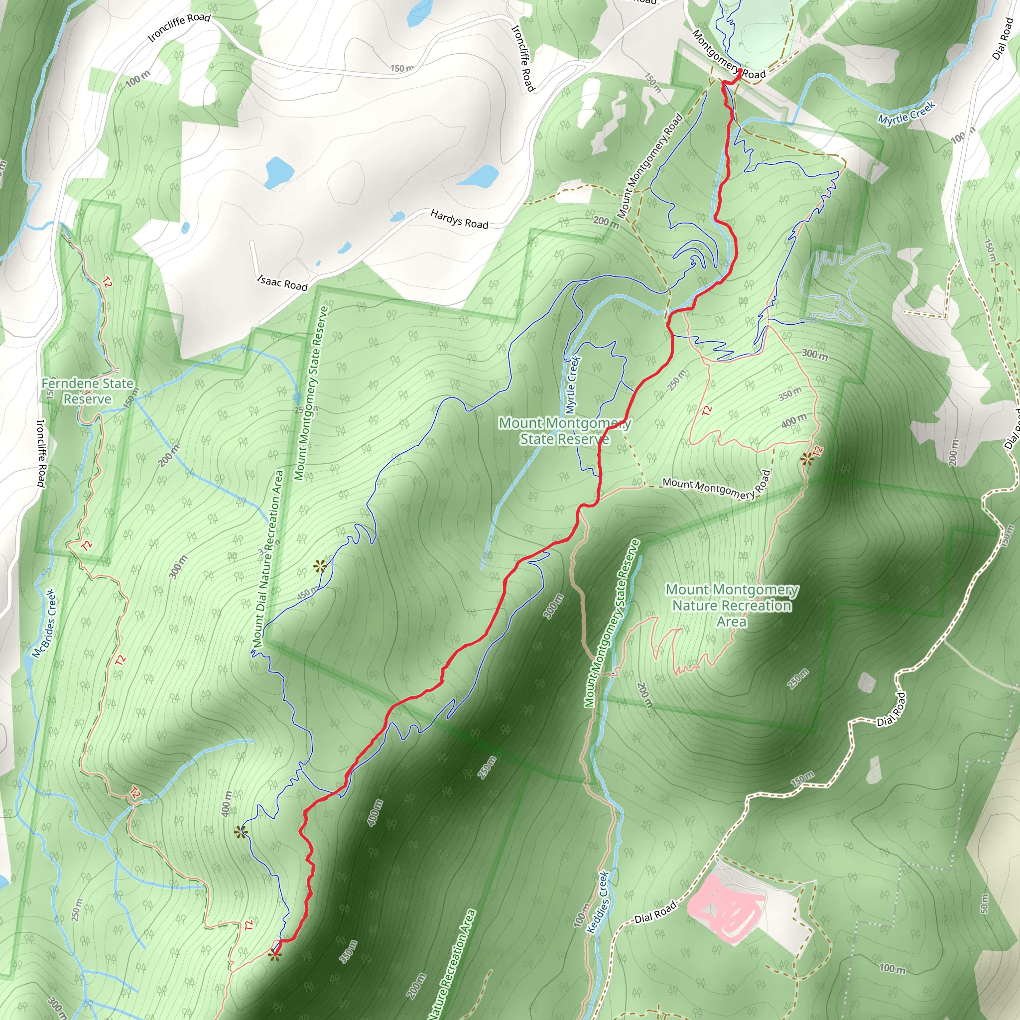 Mount Dial Walk mobile static map