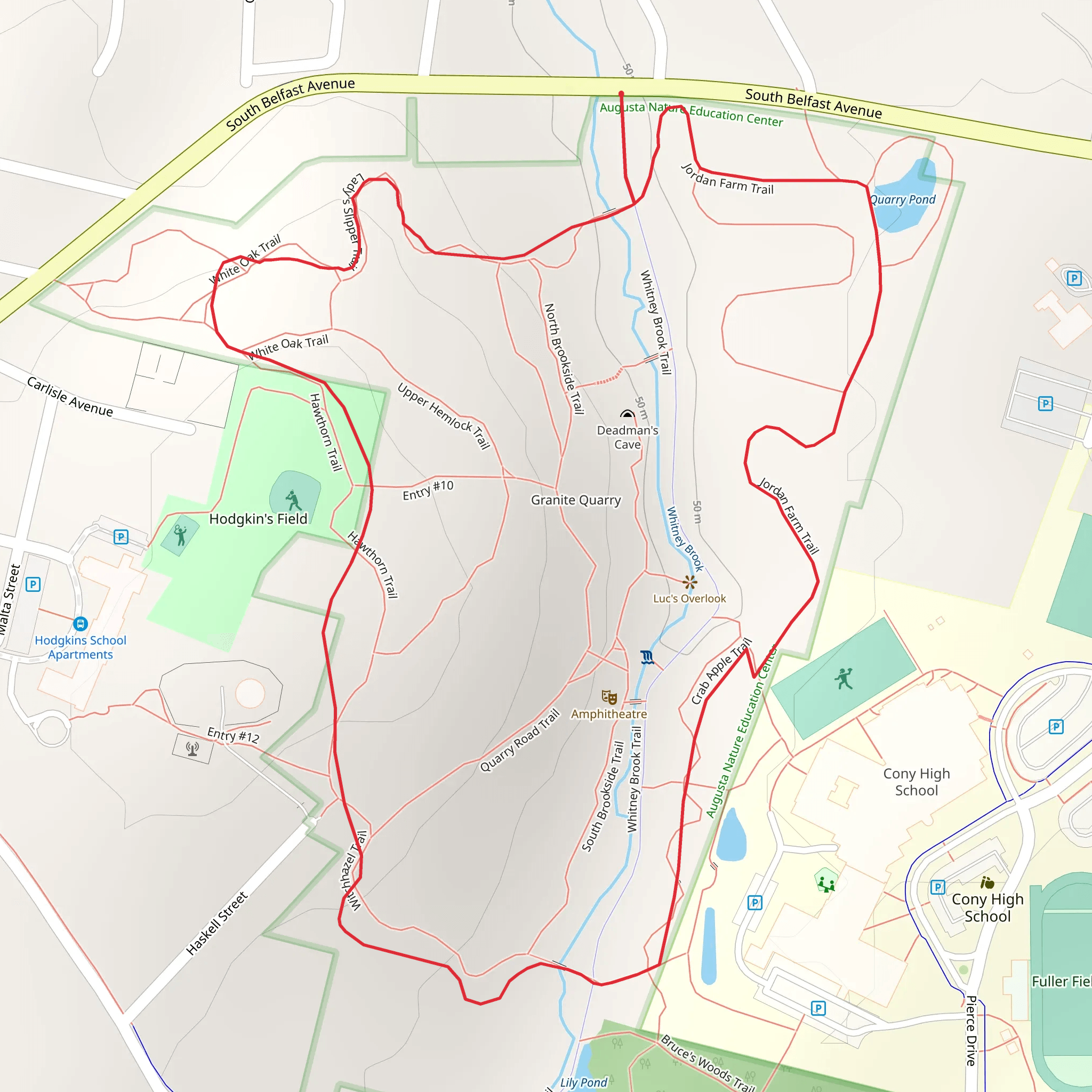 Outer Trail mobile static map