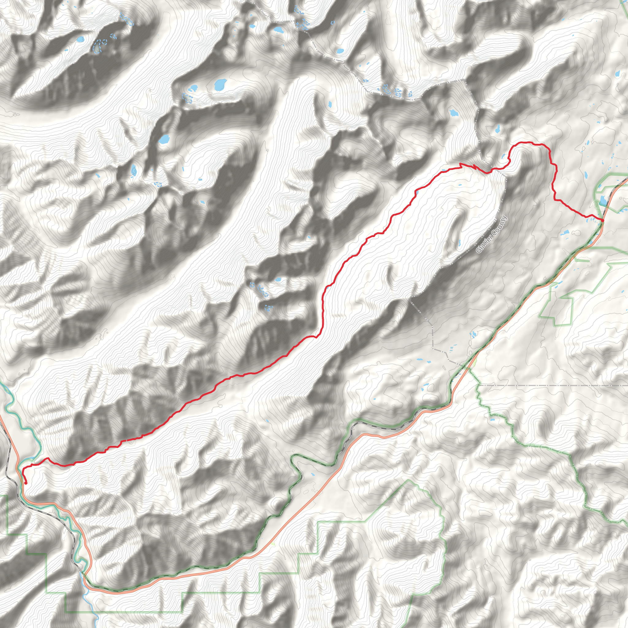 Firebrand Trail to Ole Creek mobile static map