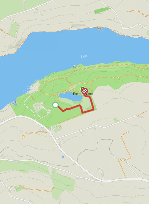 Hike on Farran Forest Park - Enclosure Trail mobile static map
