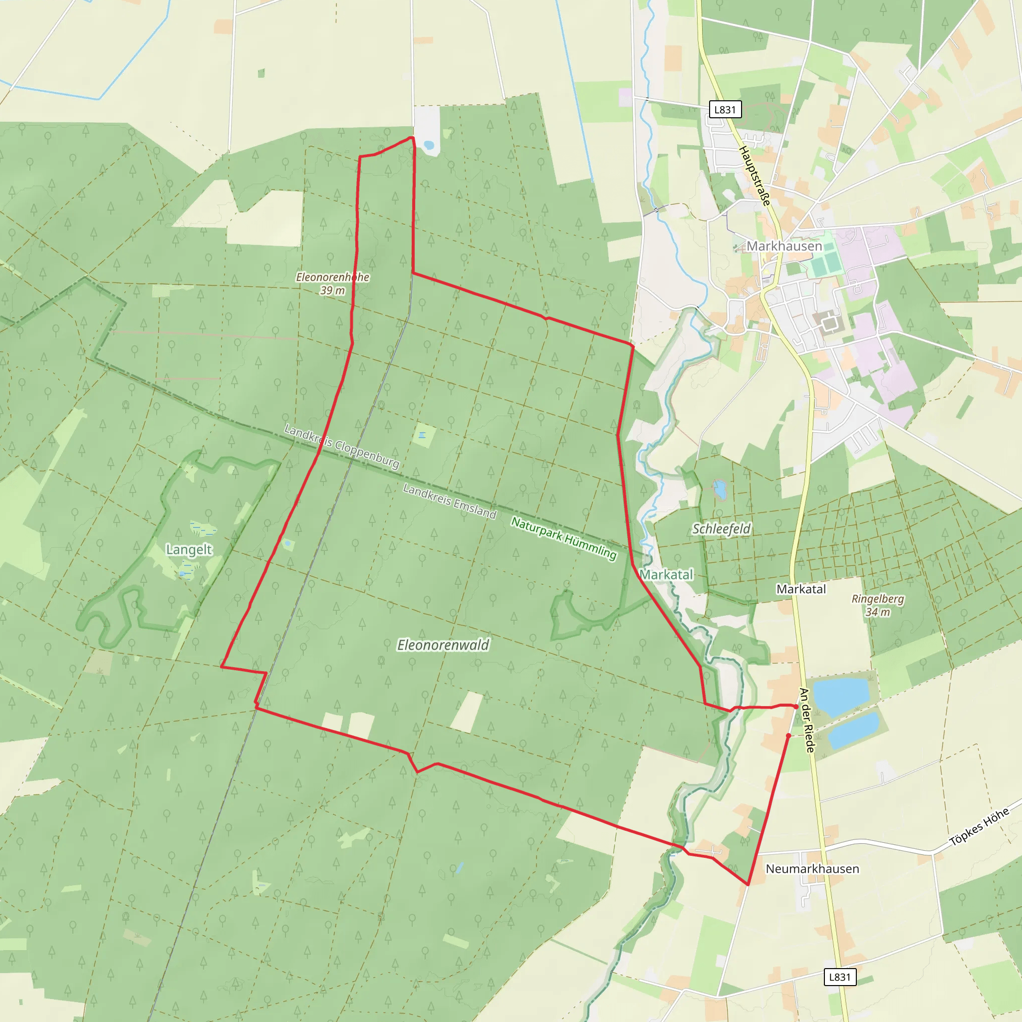Geestweg Loop mobile static map