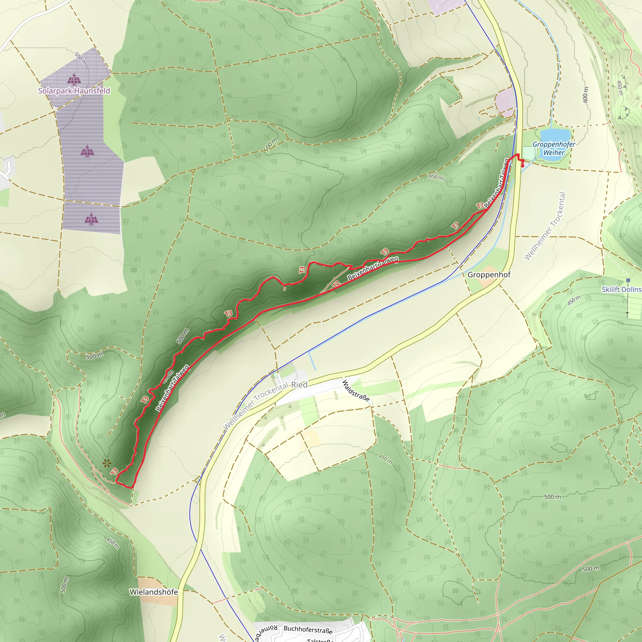 Jagersteig Loop mobile static map