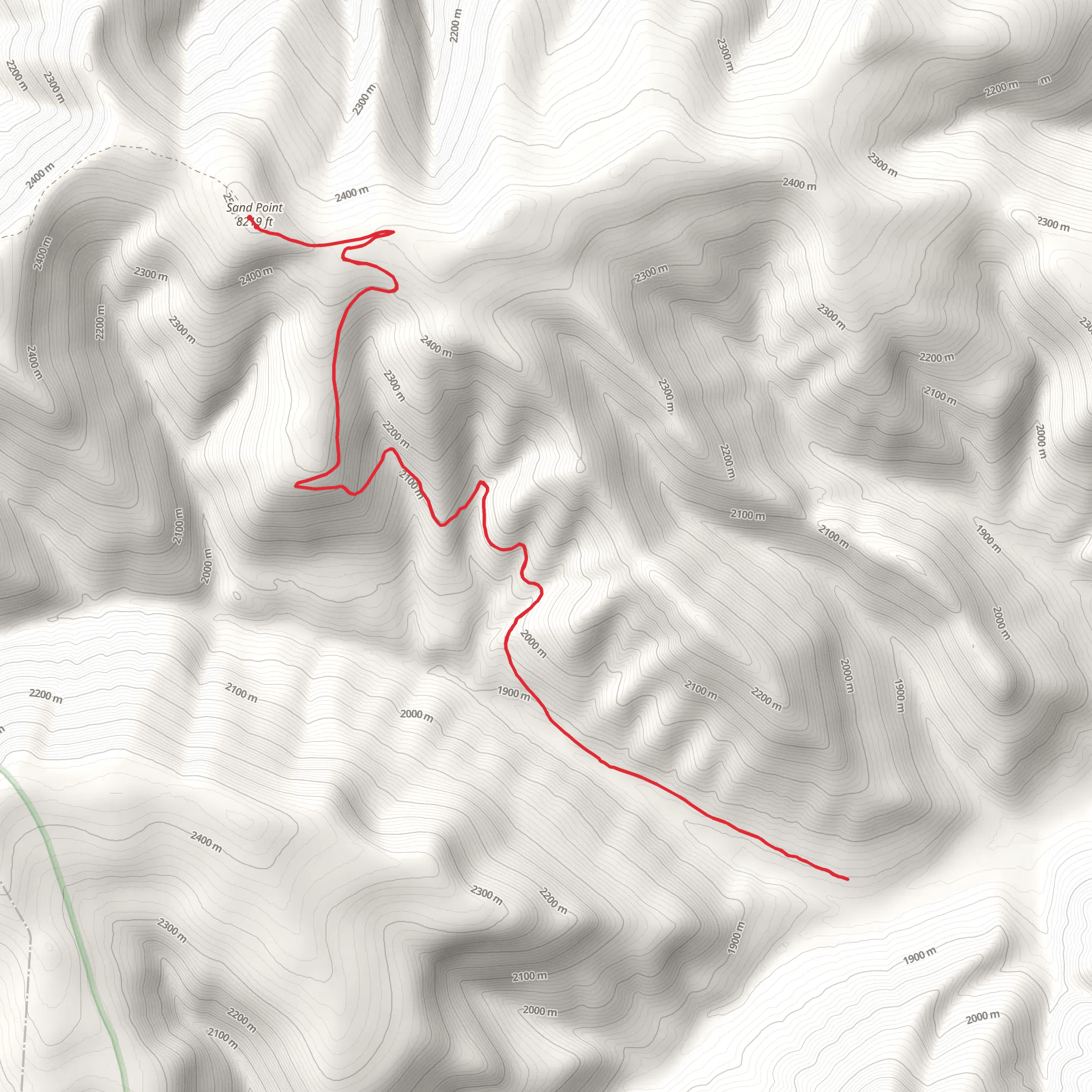 West Fork Lost Fork Trail mobile static map