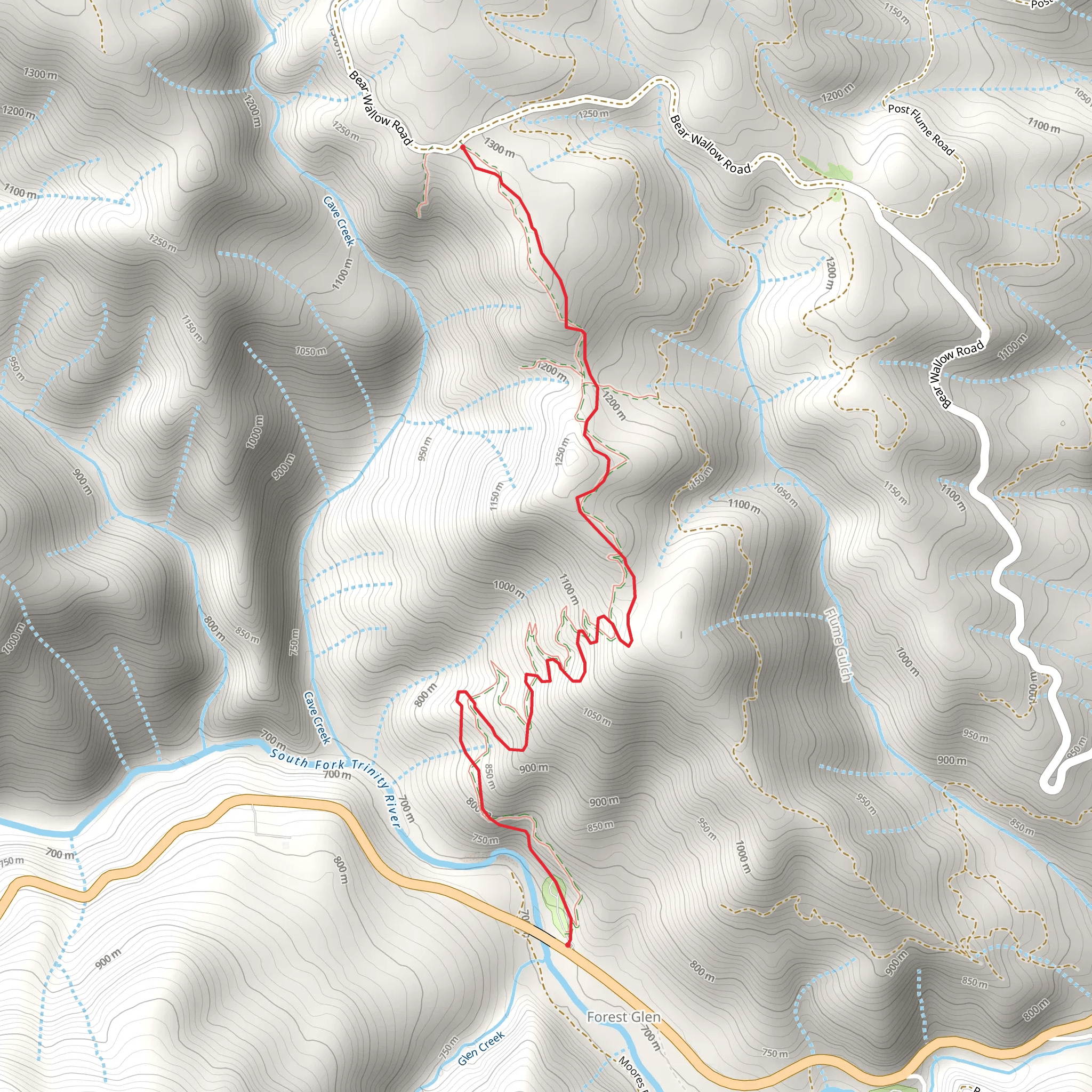 Marble Caves Trail mobile static map