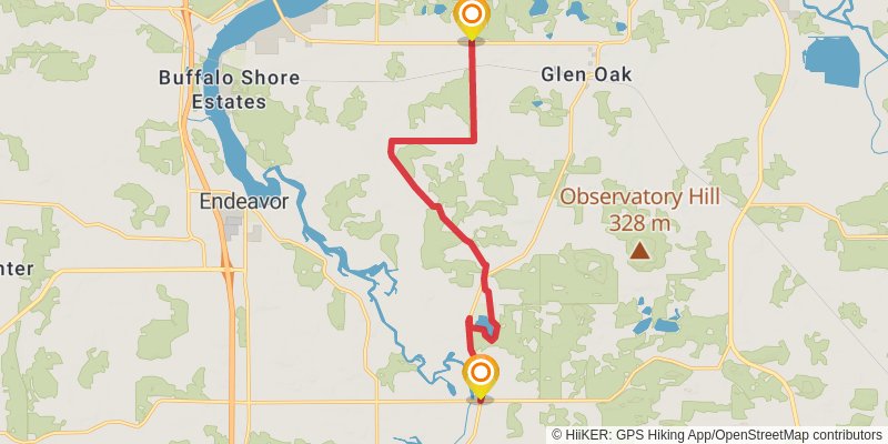 Ice Age National Scenic Trail stage 47 Map