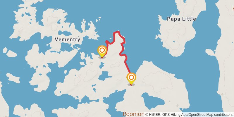 Coastal Walk of Shetland - West stage 26 Map