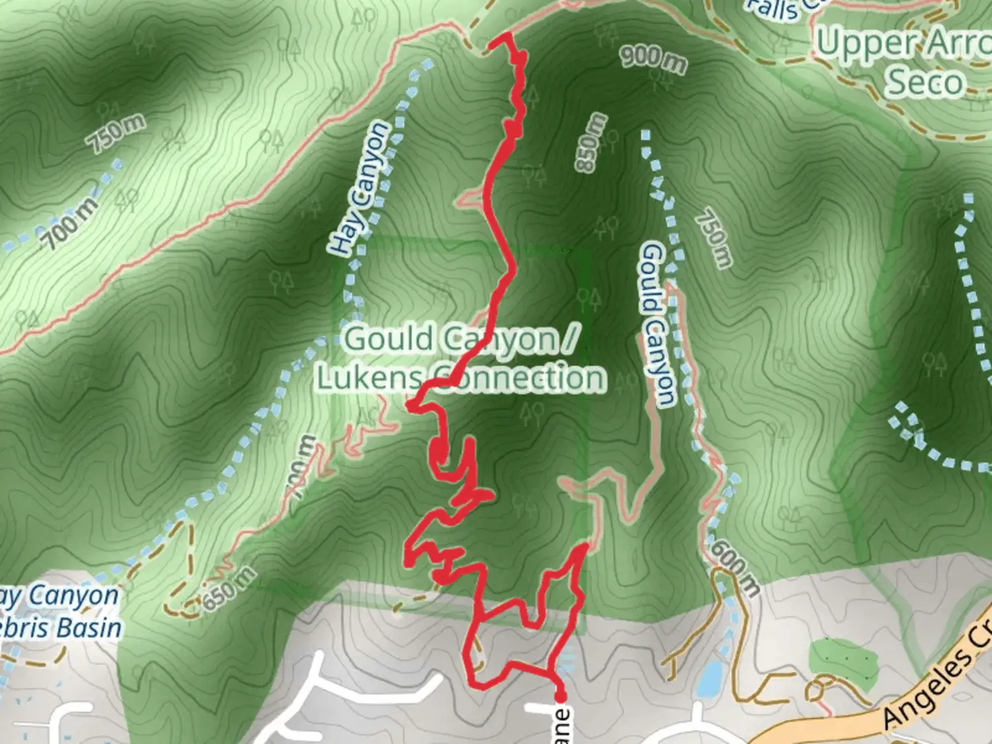 An image depicting the trail La Canada Open Space Trail and its surrounding area.