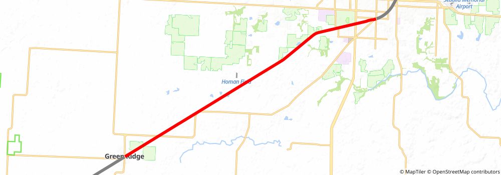 American Discovery Trail South Route stage 157 Map