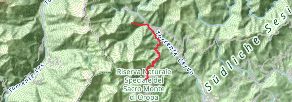 Grande Traversata delle Alpi stage 17 Map