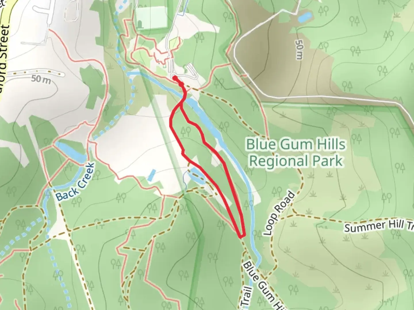 An image depicting the trail Heritage Track and its surrounding area.