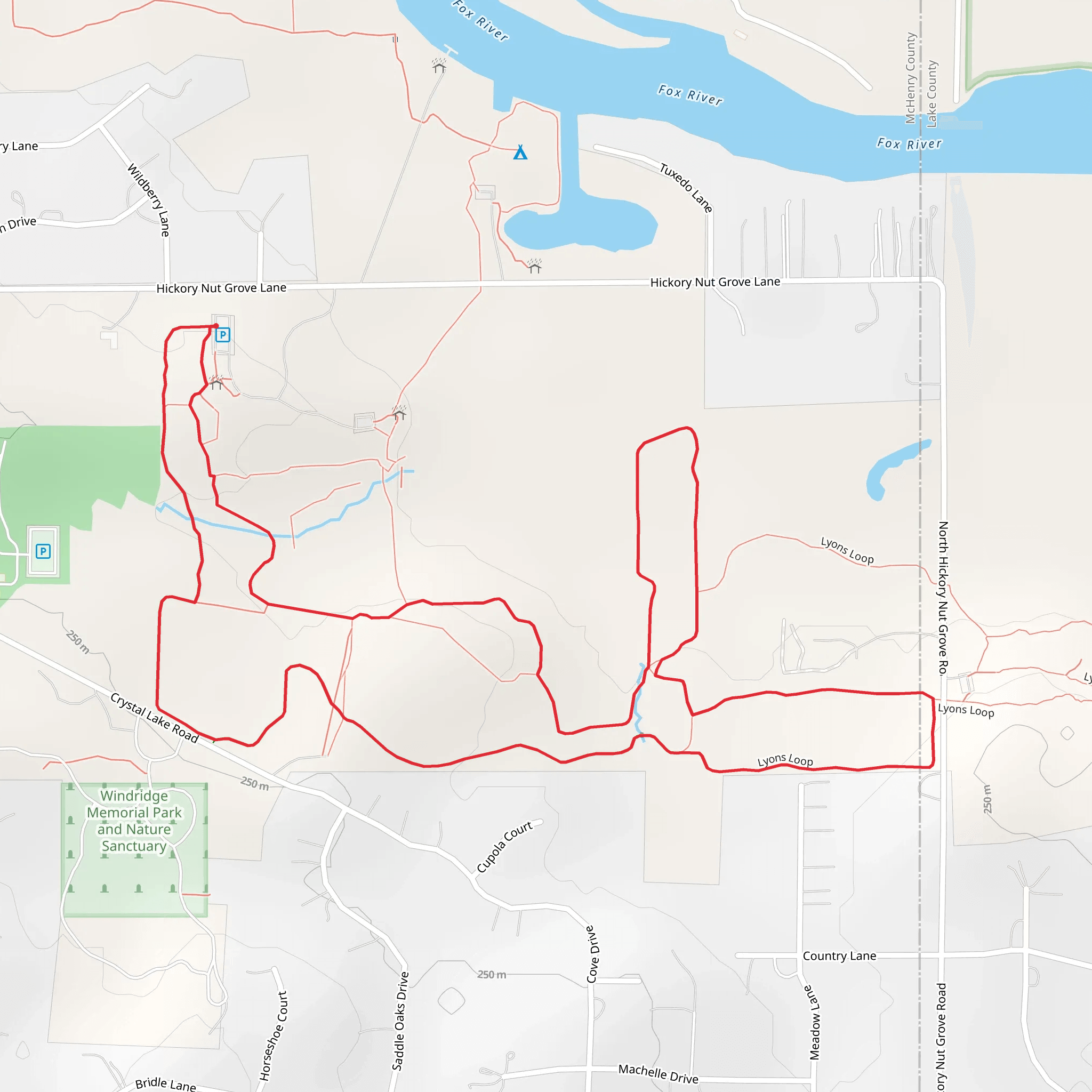 Lyons Loop mobile static map