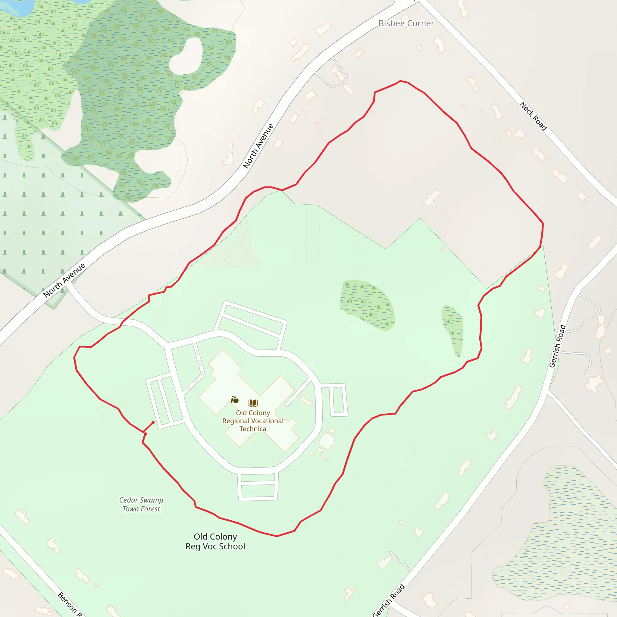 Bisbee Corner- Neck mobile static map