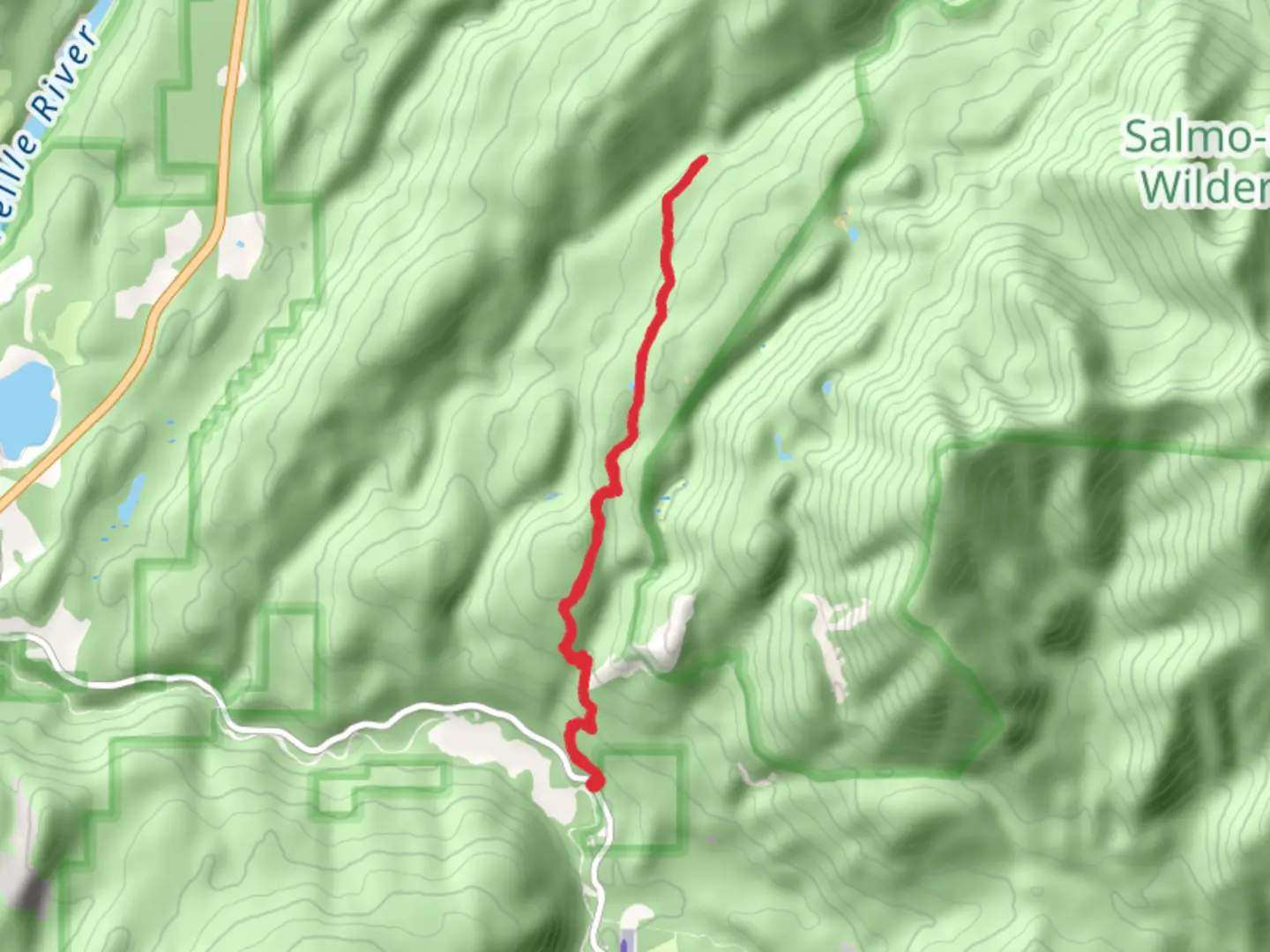 An image depicting the trail Pacific Northwest Trail - Sullivan Lake Road and its surrounding area.