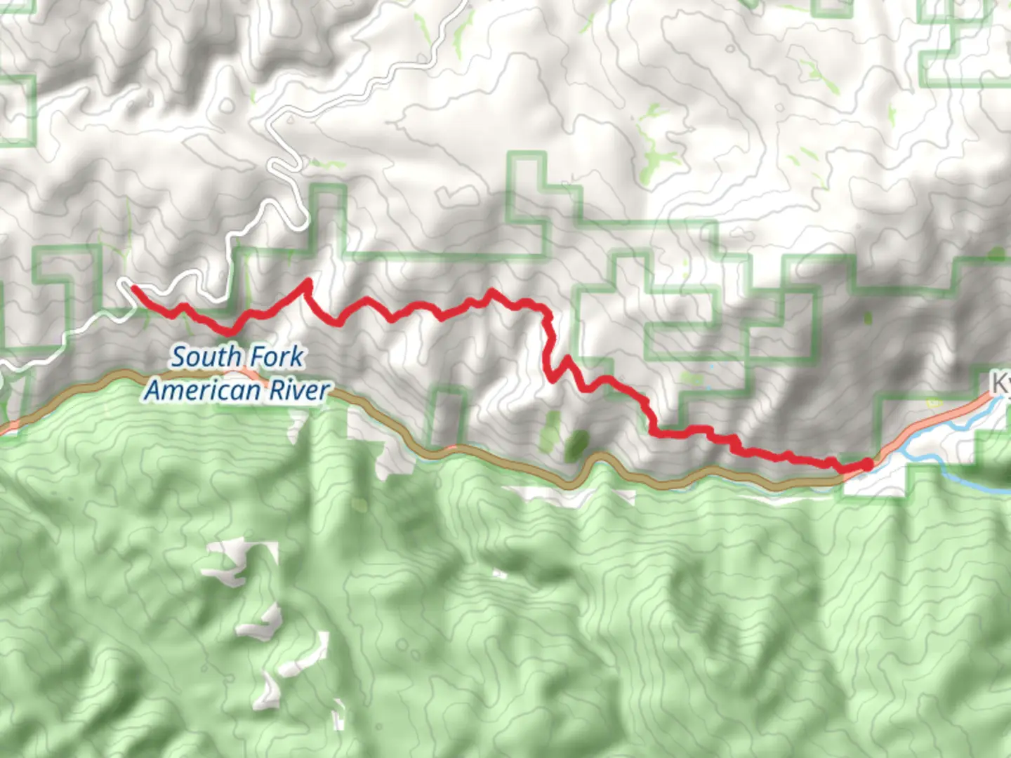 An image depicting the trail Weber Mill Road and its surrounding area.