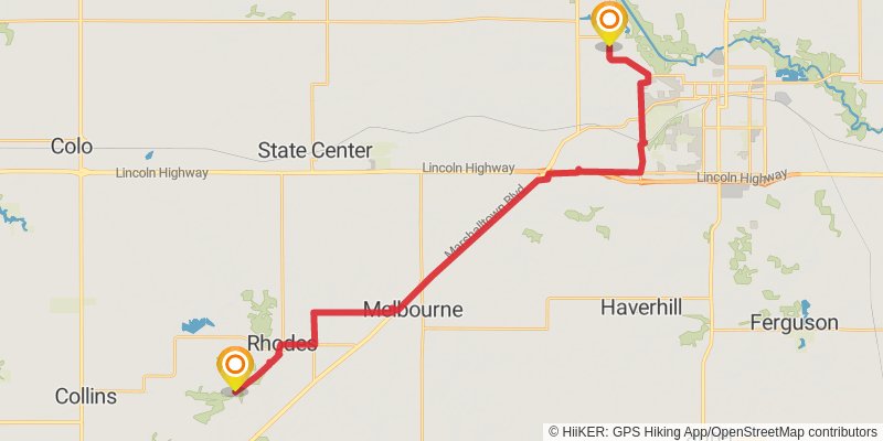 American Discovery Trail - North stage 32 Map