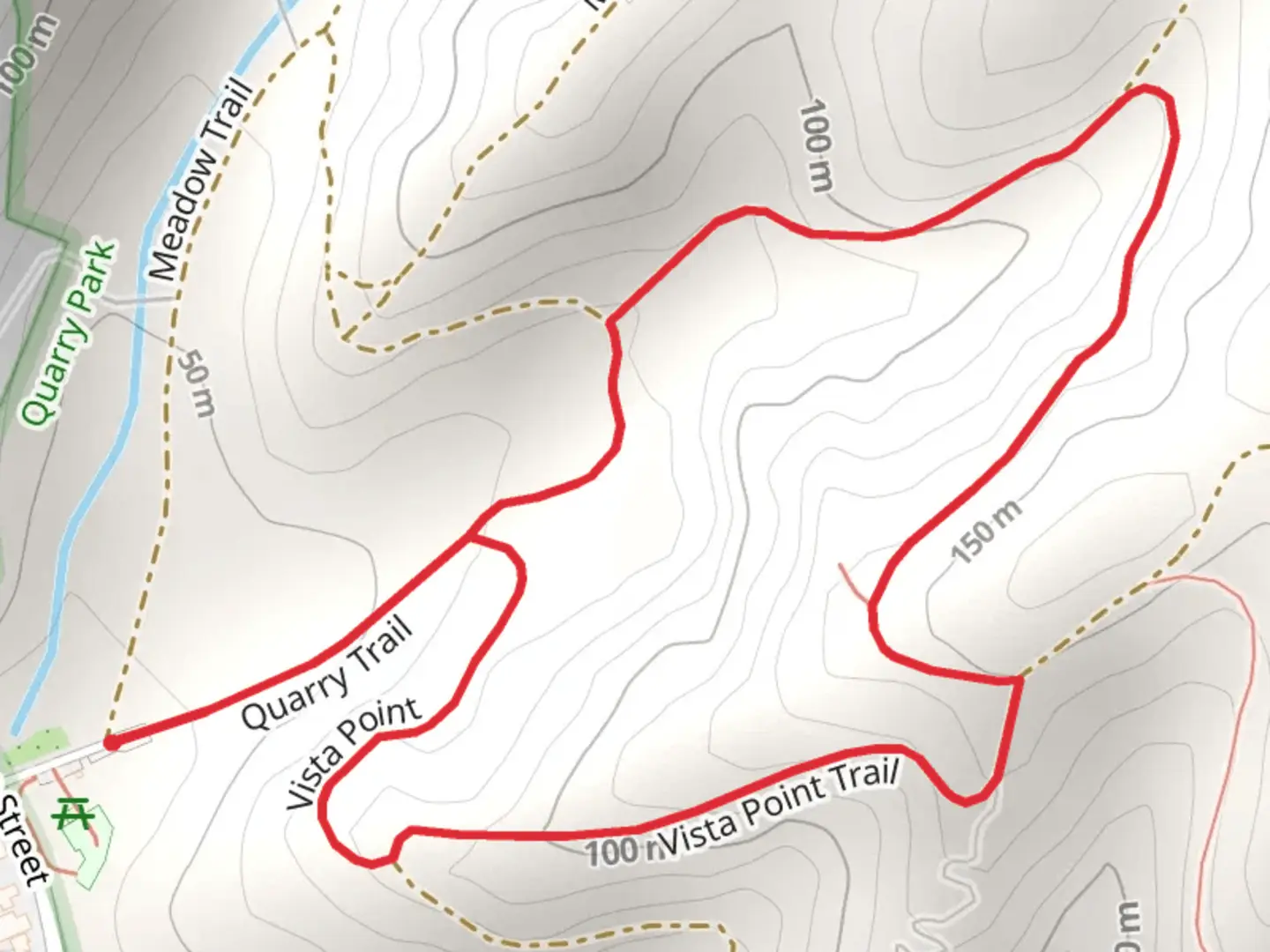 An image depicting the trail Vista Point Loop Trail and its surrounding area.
