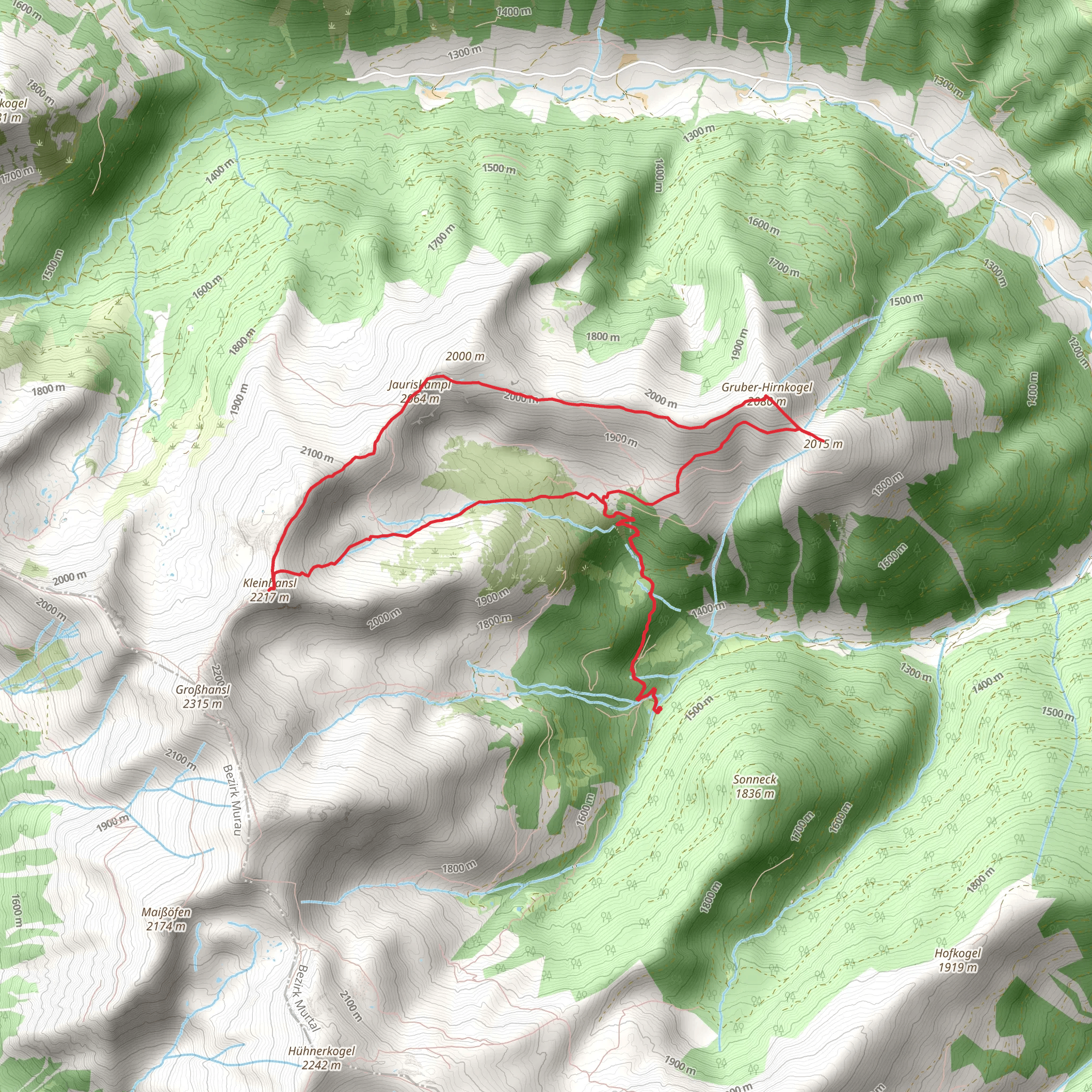Wölzer Tauern - Wildalm and 3-summit Tour mobile static map
