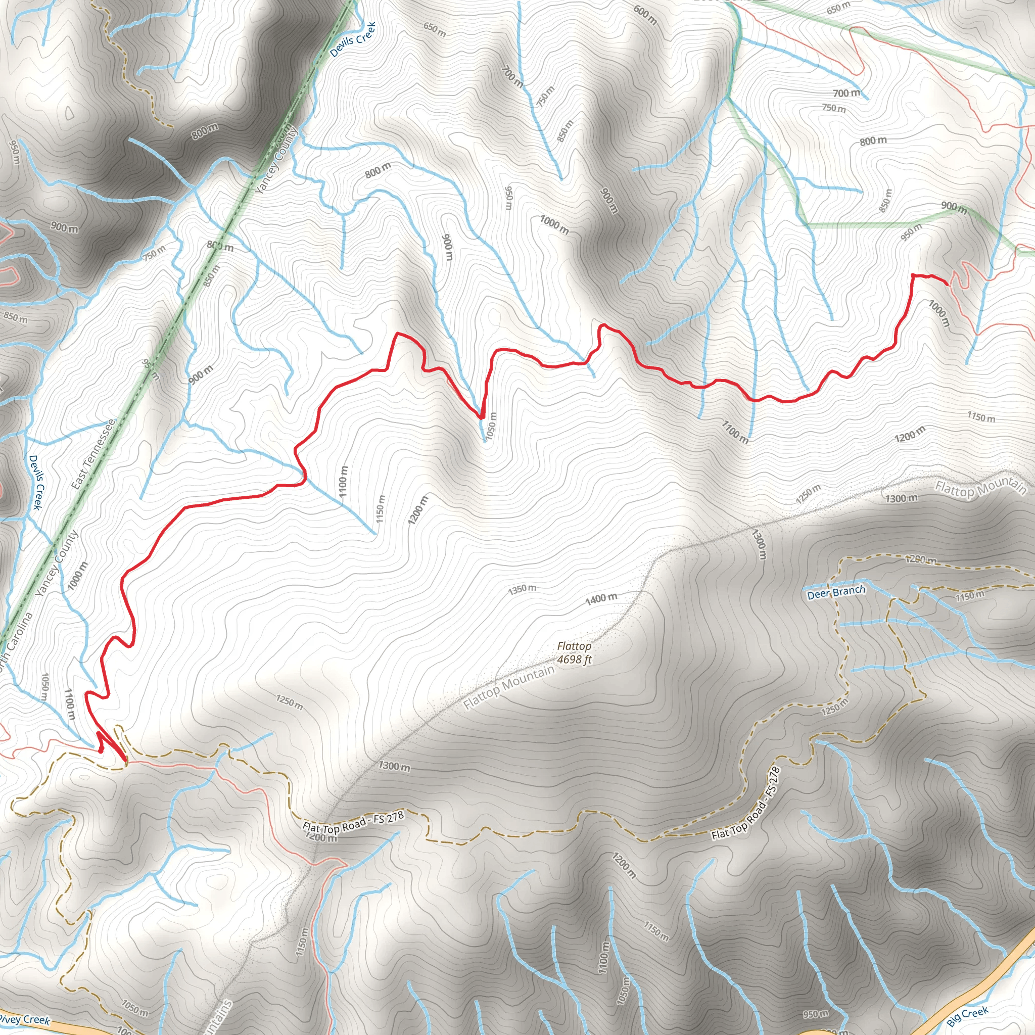 Devils Creek Trail mobile static map