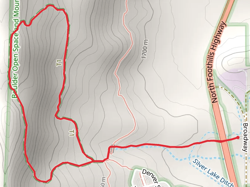 Foothills Trail and Hogback Ridge Trail Loop