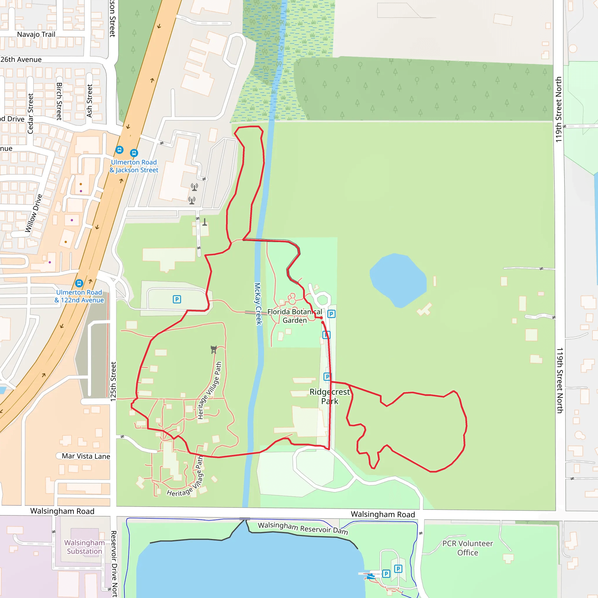 McKay Creek Loop mobile static map