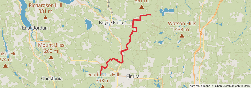 American Perimeter Trail - North Country Primary stage 70 Map
