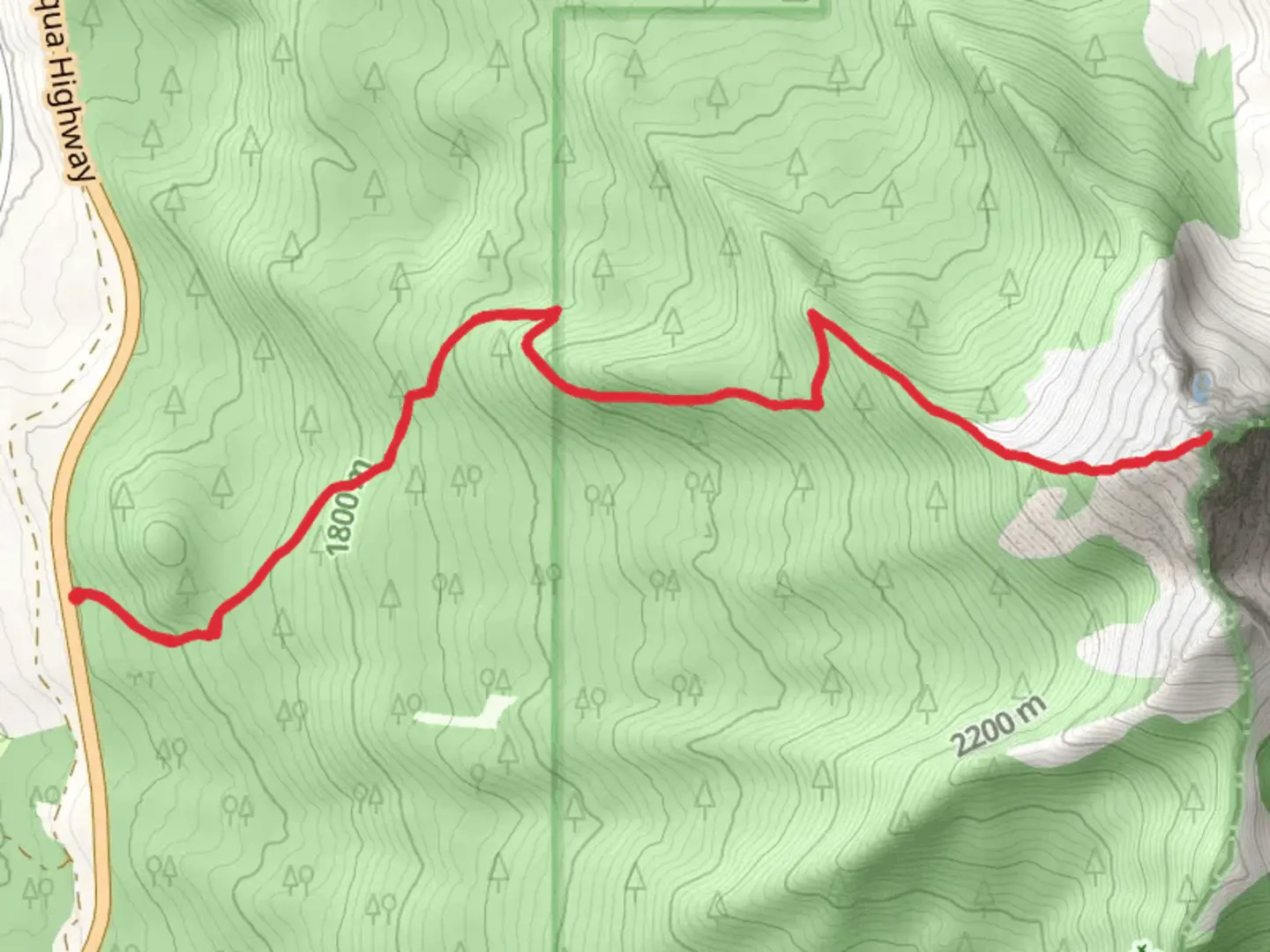 An image depicting the trail Mt Thielsen Trail and its surrounding area.