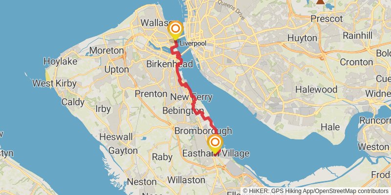 Wirral Circular Trail stage 3 Map