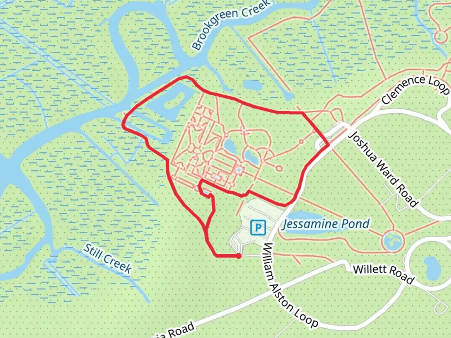 An image depicting the trail The Trail Beyond the Garden Wall and its surrounding area.