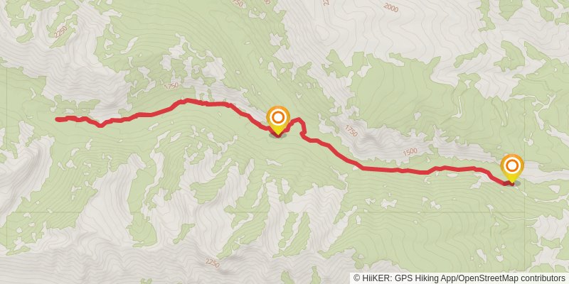 South Fork Bear Creek via Bear Creek Trail stage 2 Map