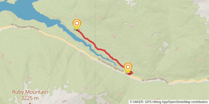 Western Pasayten - Ross Lake Loop stage 8 Map