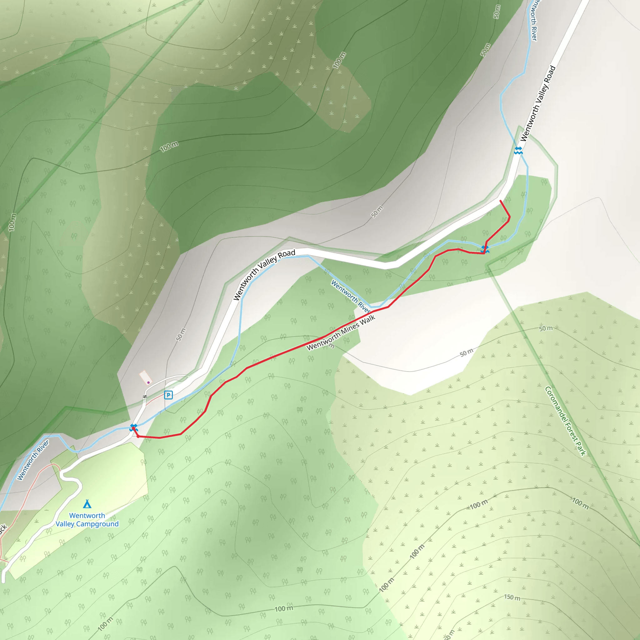 Wentworth - Mines Walk mobile static map