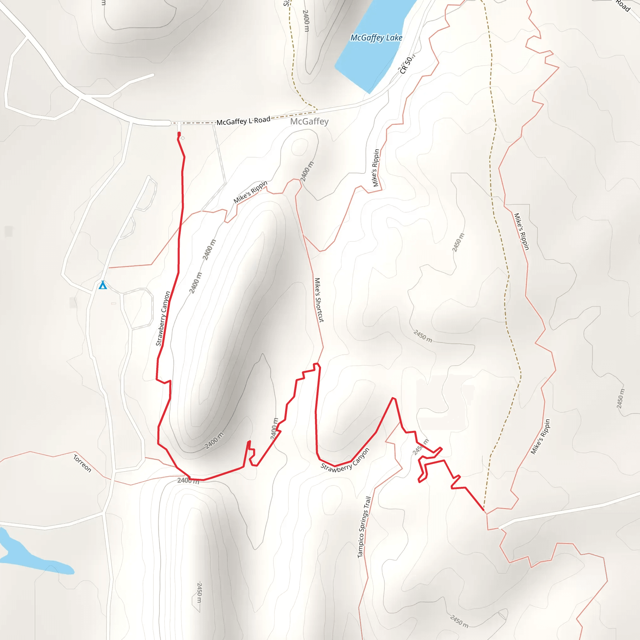 Strawberry Canyon mobile static map
