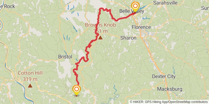 Buckeye Trail alt 2 Map