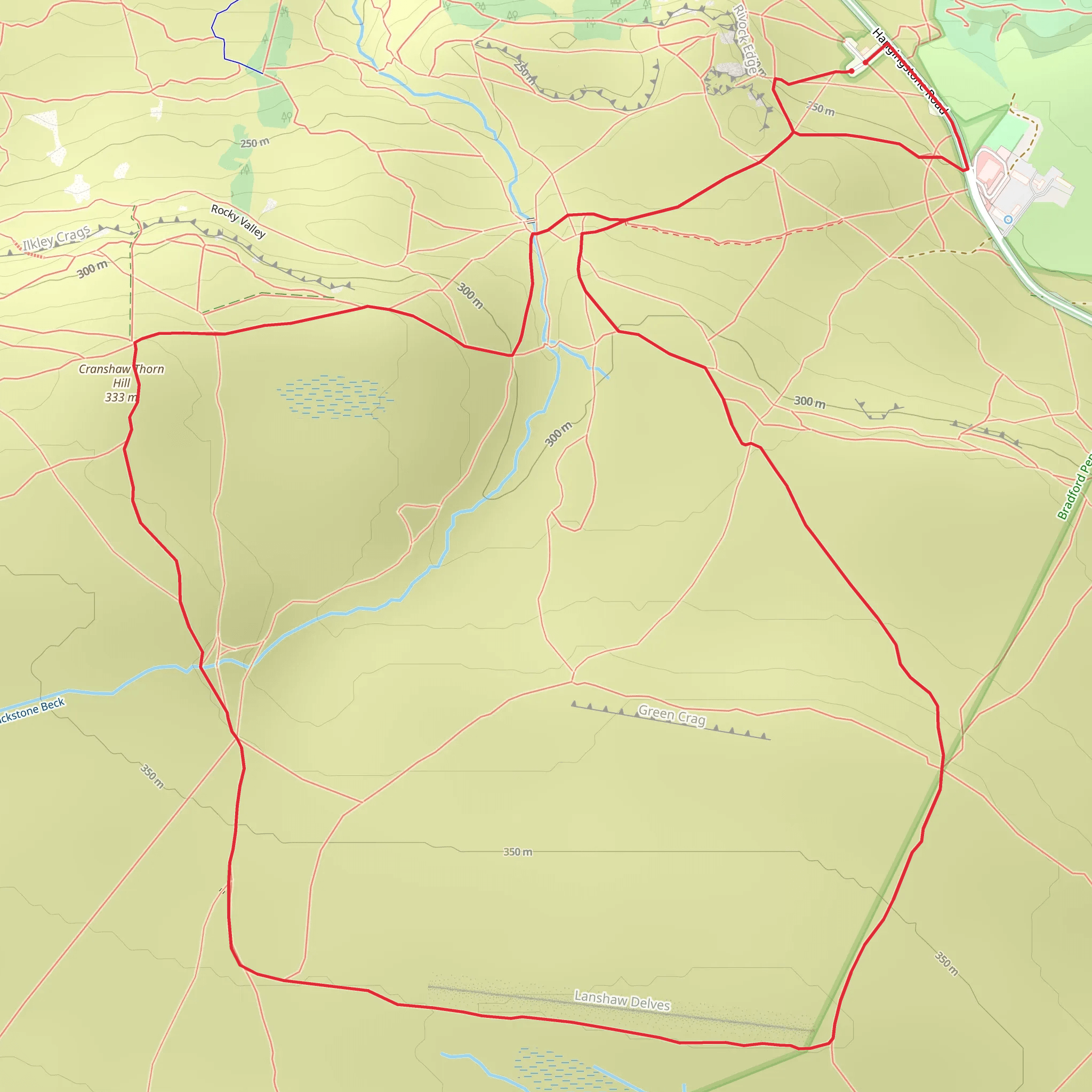 Cranshaw Thorn Hill mobile static map