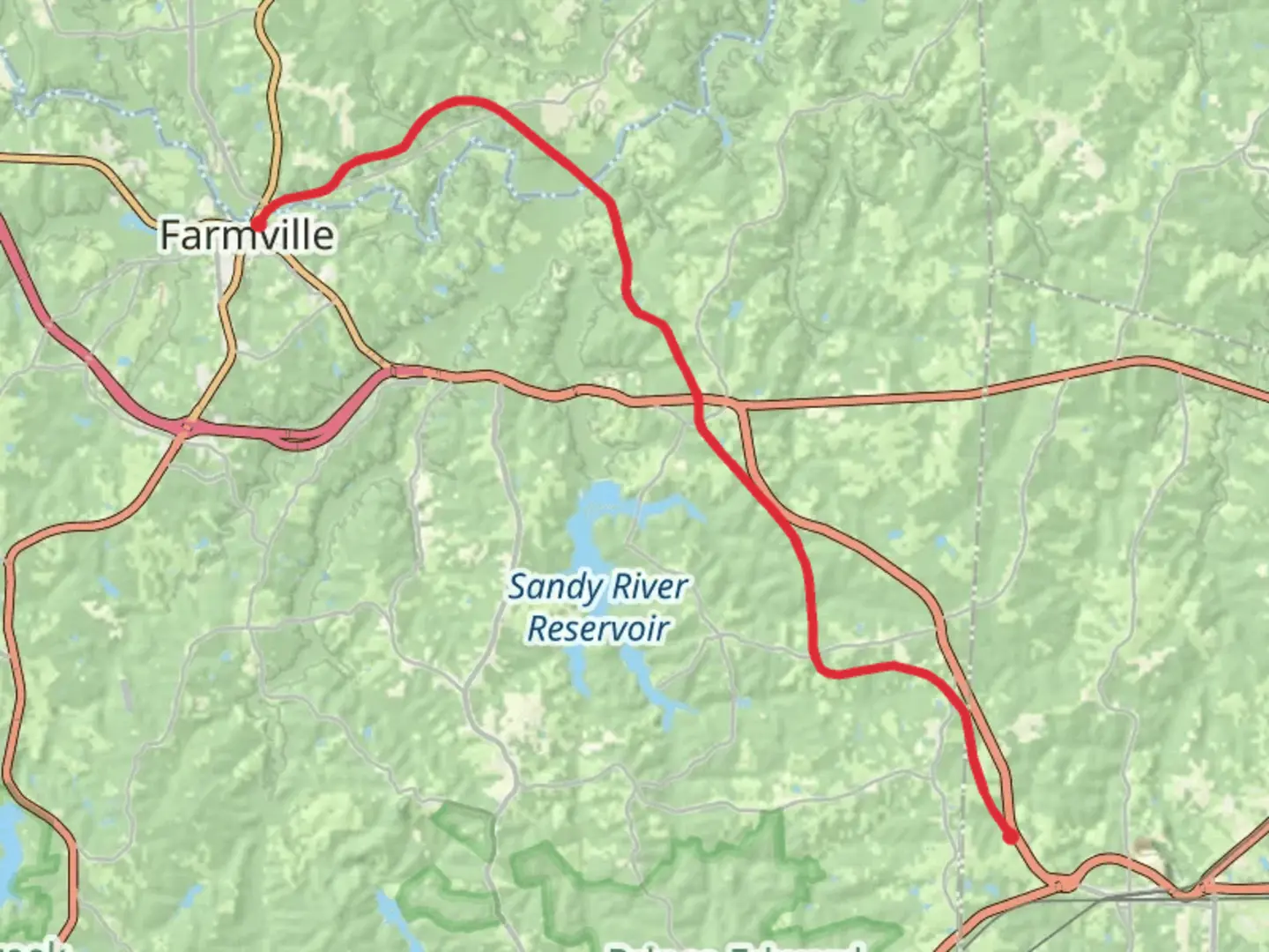 An image depicting the trail High Bridge Trail and its surrounding area.