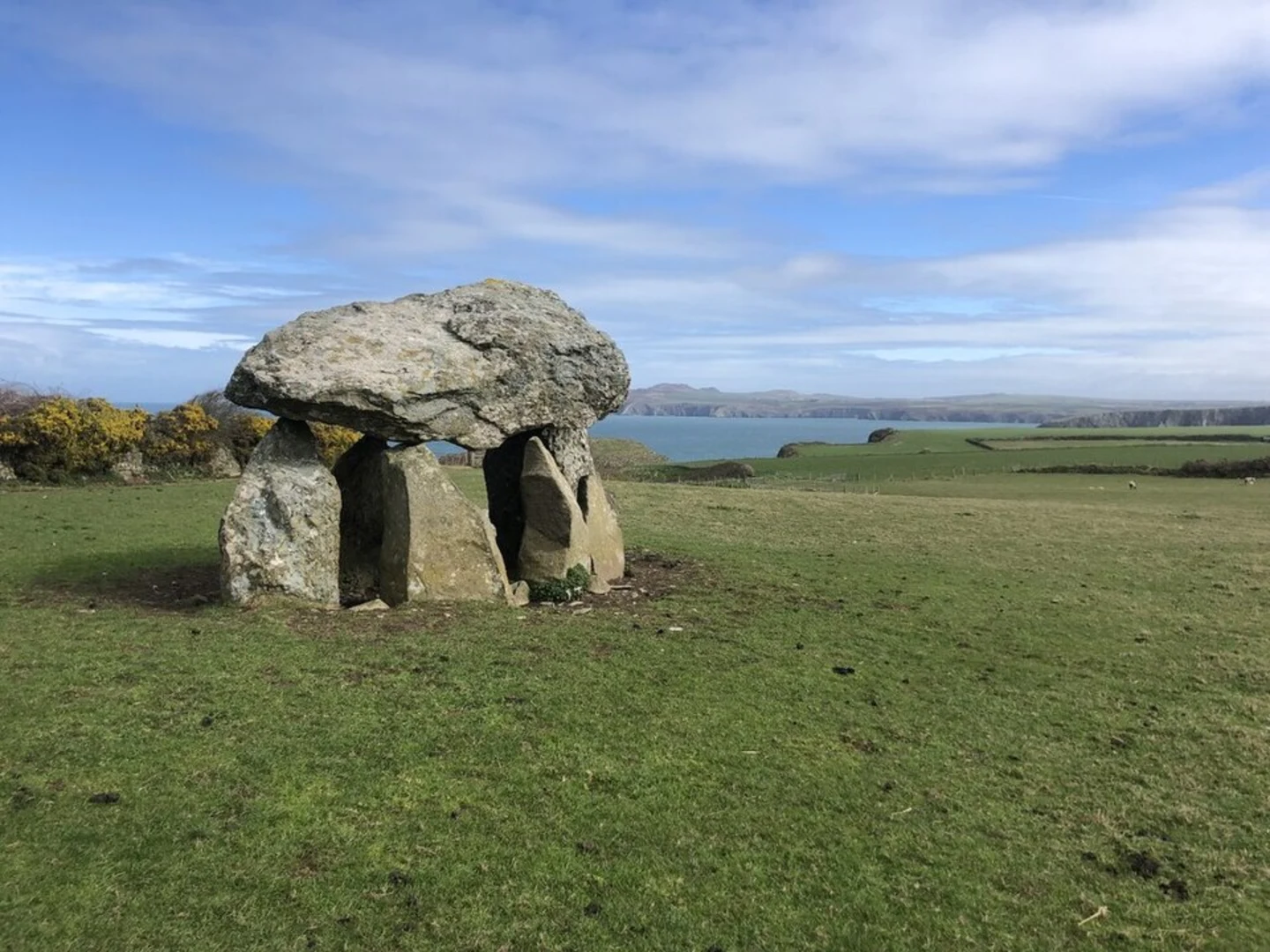 An image depicting the trail Carreg Sampson - Abercastle and its surrounding area.