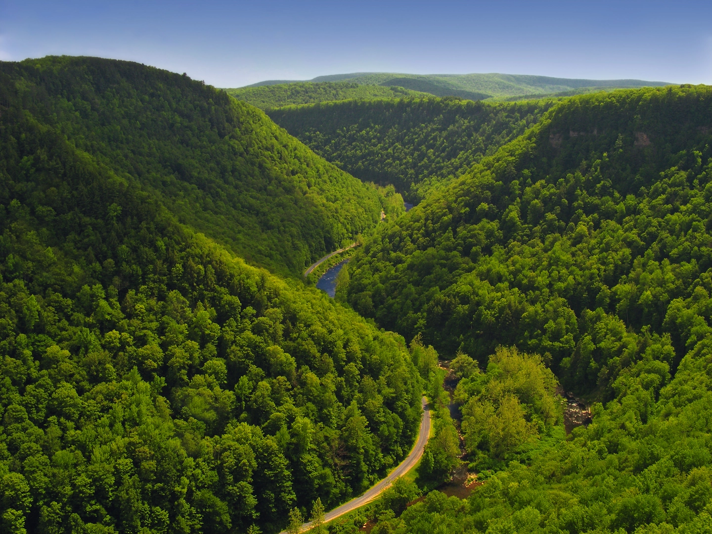 An image depicting the trail West Rim Trail - Pennsylvania and its surrounding area.