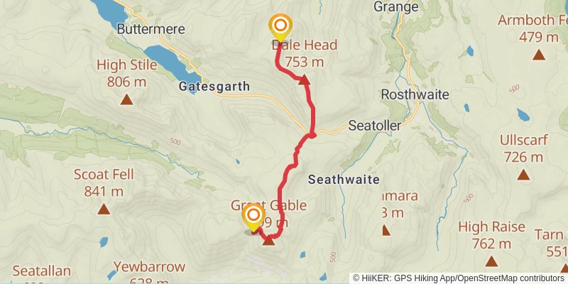 Bob Graham Round stage 7 Map