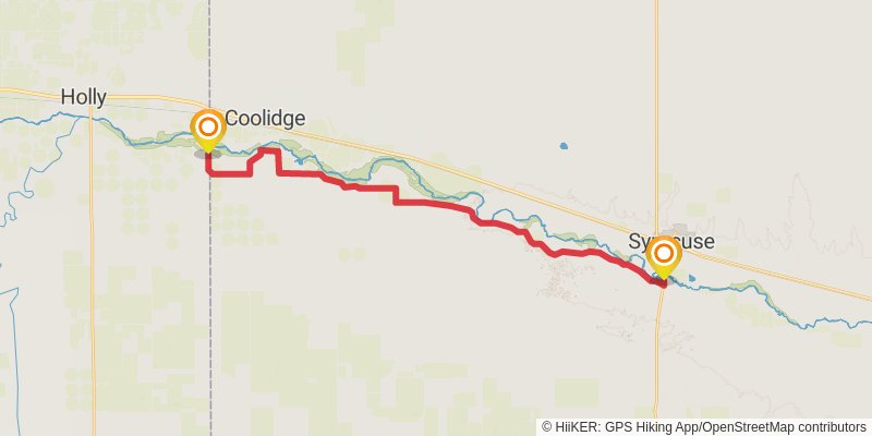 American Discovery Trail - Kansas stage 42 Map