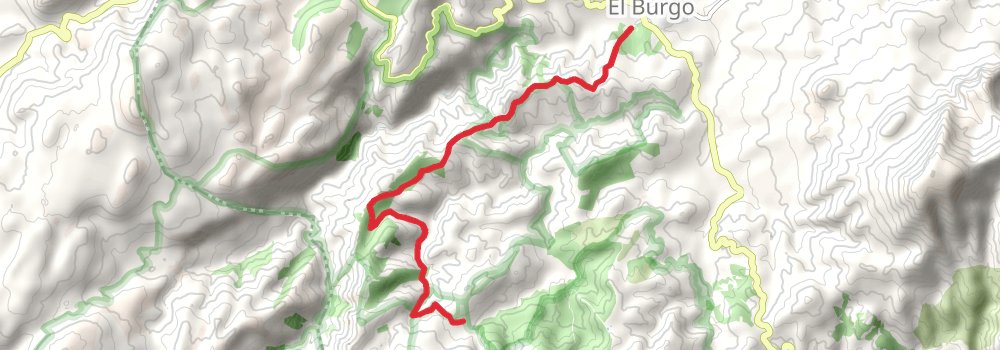 GR 243 Sendero Sierra de las Nieves stage 2 Map