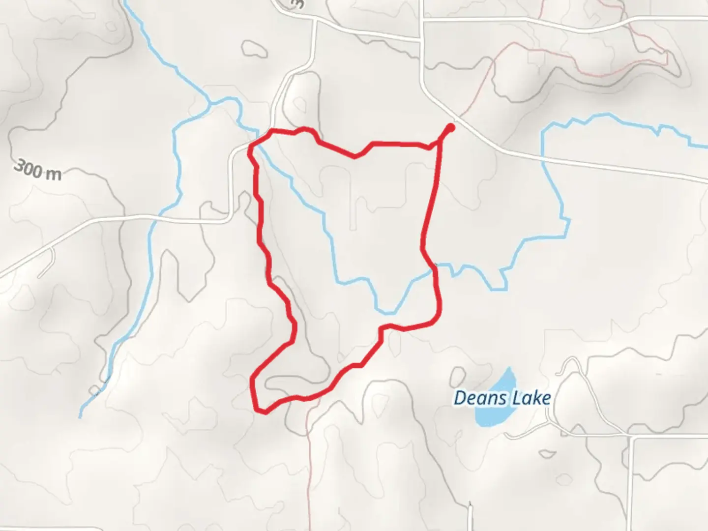 An image depicting the trail Emmons Creek Loop and its surrounding area.