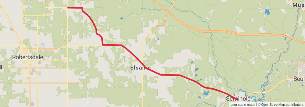 American Perimeter Trail - The South Primary stage 46 Map