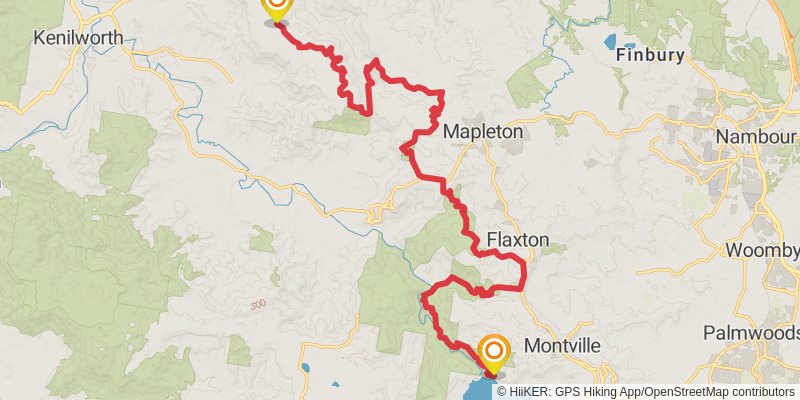 Sunshine Coast Hinterland Great Walk stage 4 Map