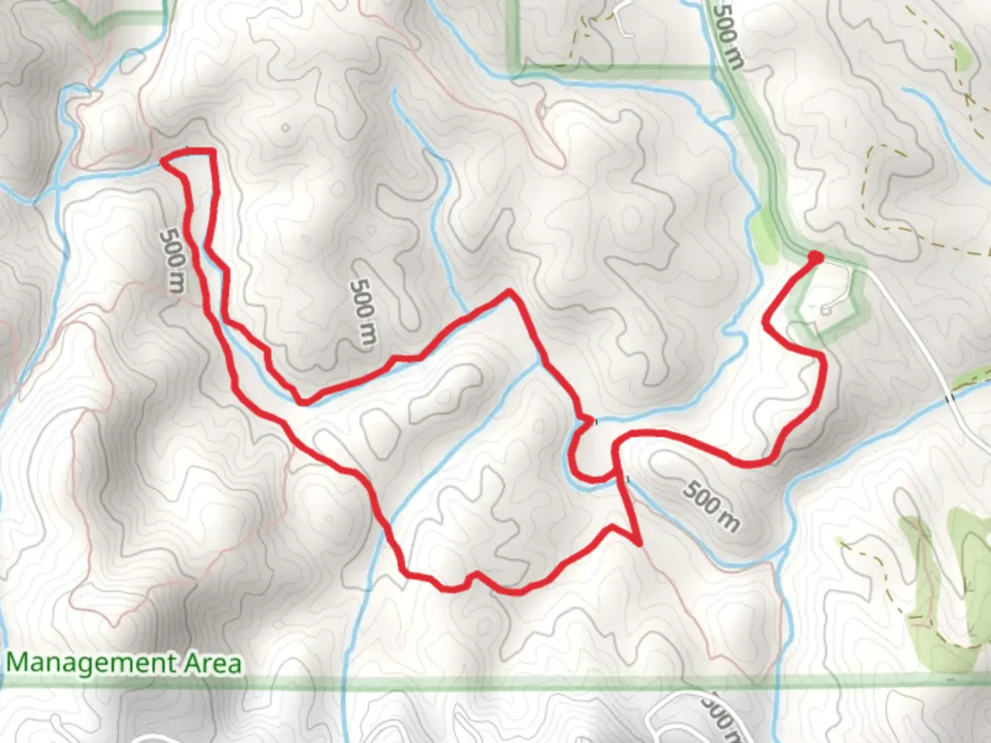 An image depicting the trail Falls Creek and Turner Loop Trail and its surrounding area.